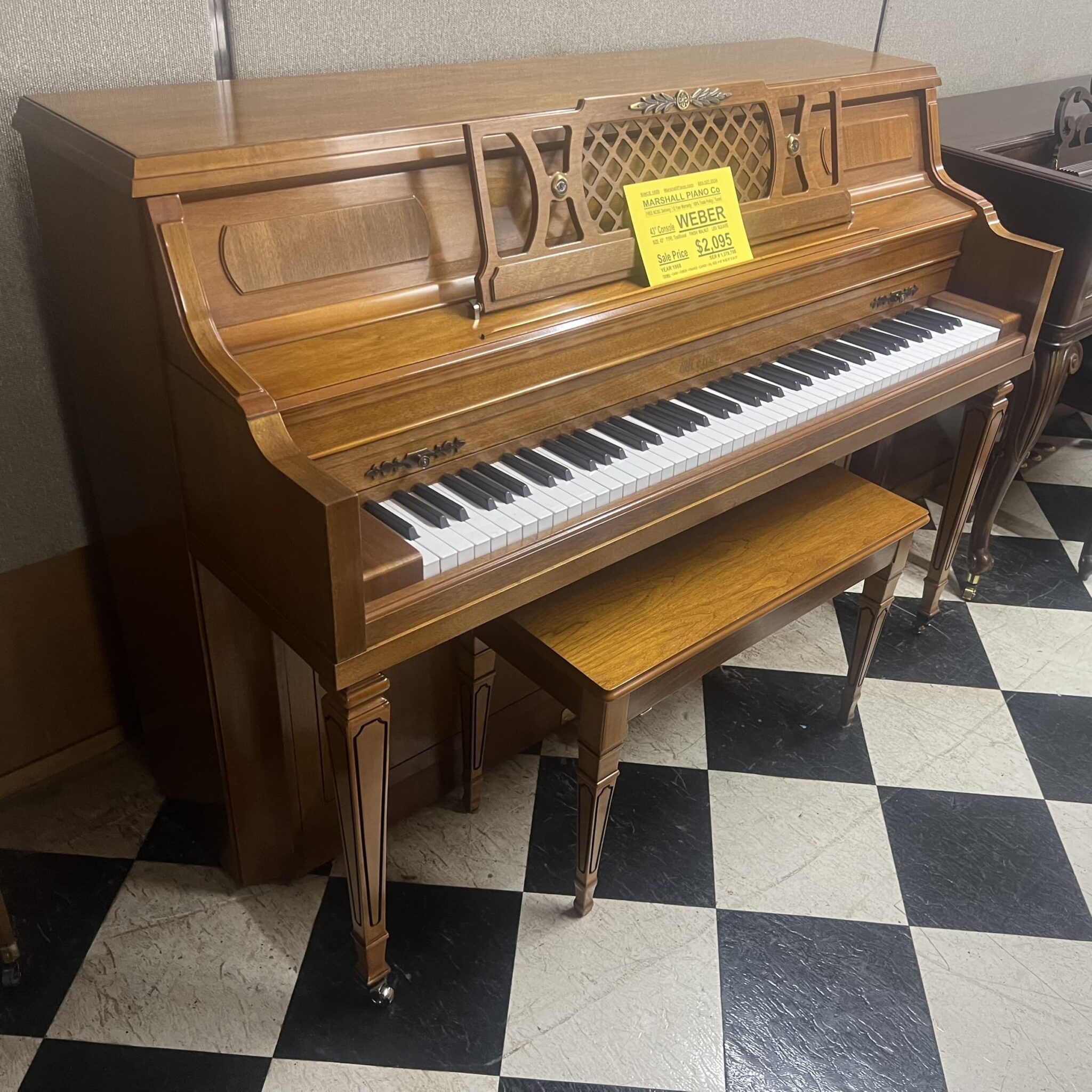 Weber Console Piano Marshall Piano Company 3367