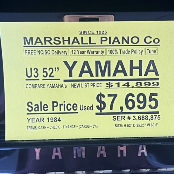 Yamaha "U3" Studio Piano